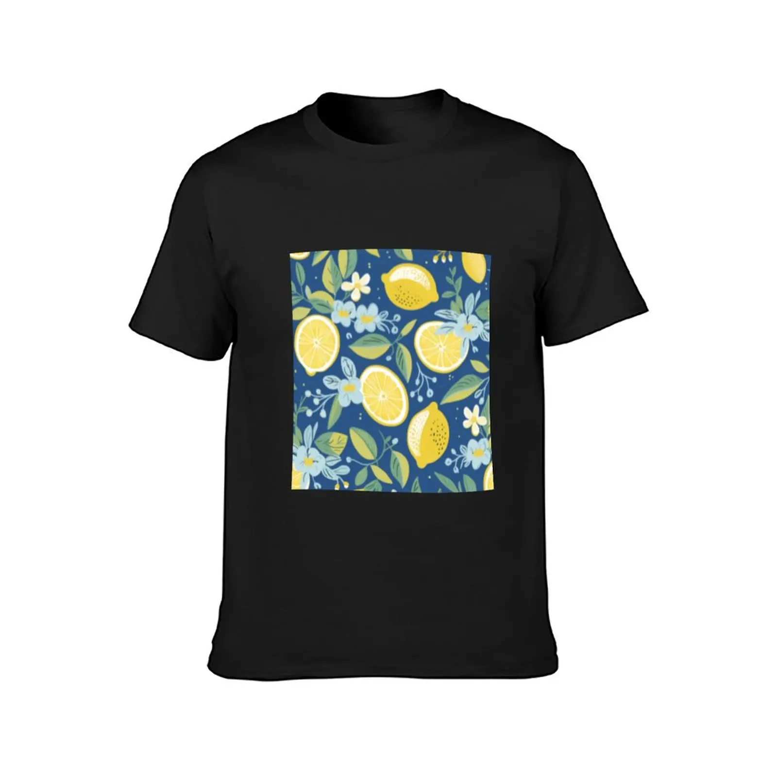 Lemon pattern T-Shirt vintage clothes customs design your own men t shirts