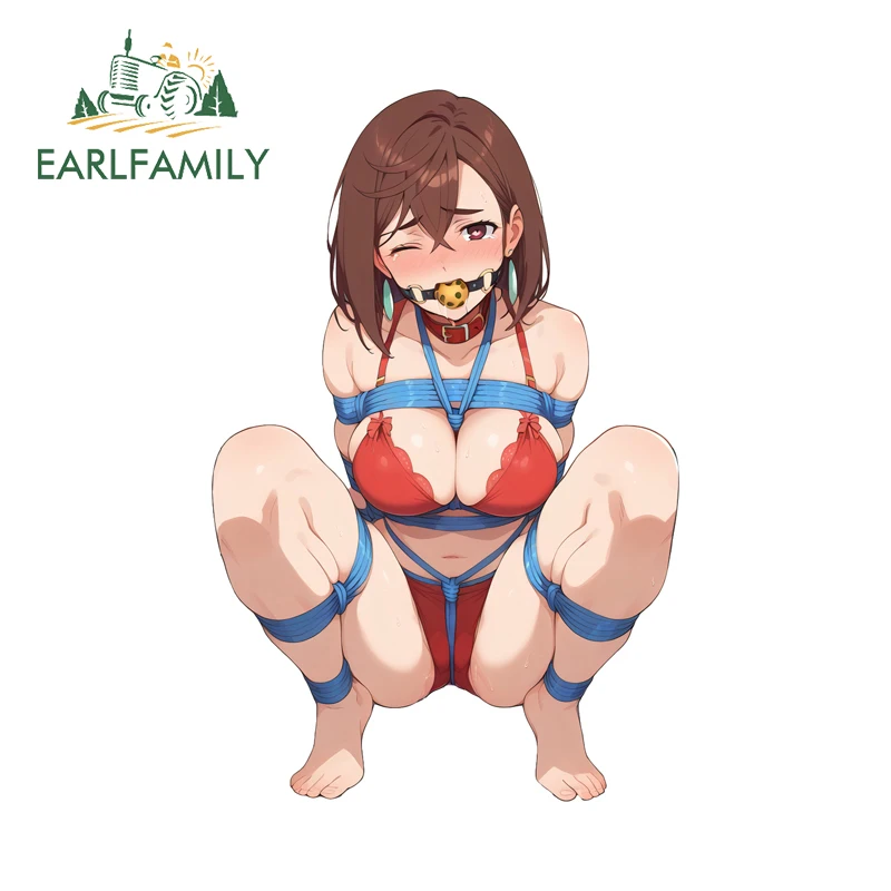 EARLFAMILY مومو Ayase عبودية ملصقات السيارات هنتاي أنيمي فتاة الكتابة على الجدران قافلة الشارات الإبداعية باب السيارة حامي سباق الانجراف #3