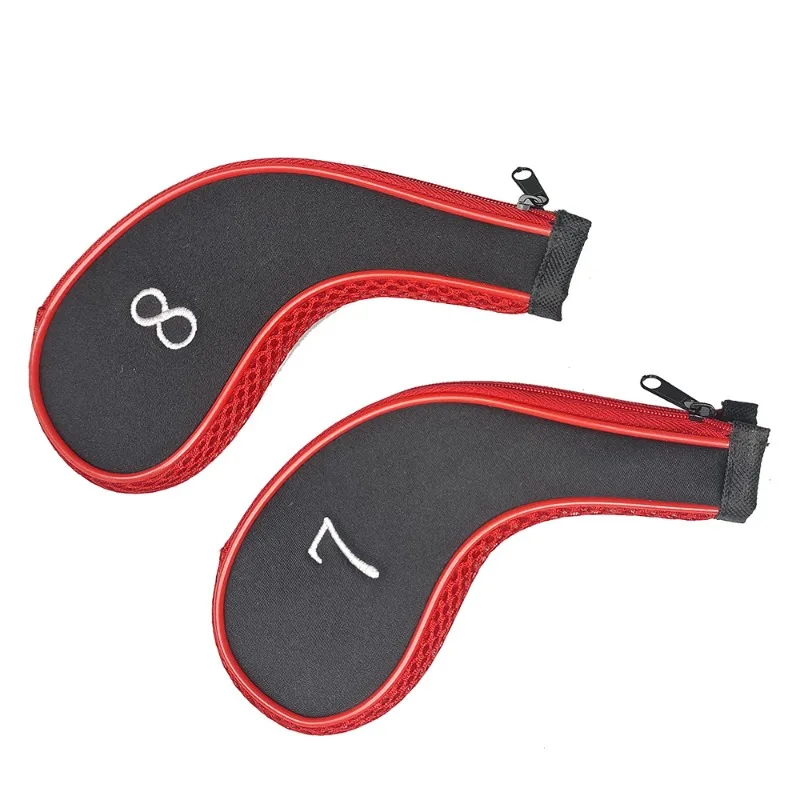 Picture 5: 10pcs Golf Club Head Covers Set Zipper Headcovers For Golf Clubs Iron Covers Accessories Cover Entertainment