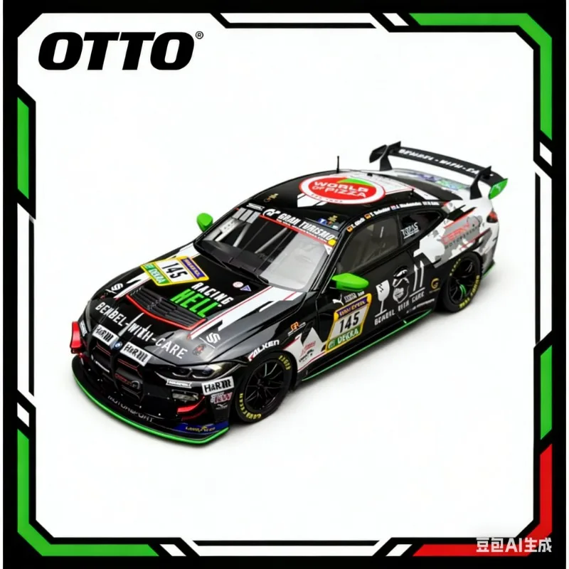 

OTTO 1:18 FORD ESCORT WRC RALLYE CATALUNYA 1997 Коллекционная модель автомобиля из смолы, статический симуляционный набор для взрослых коллекционеров