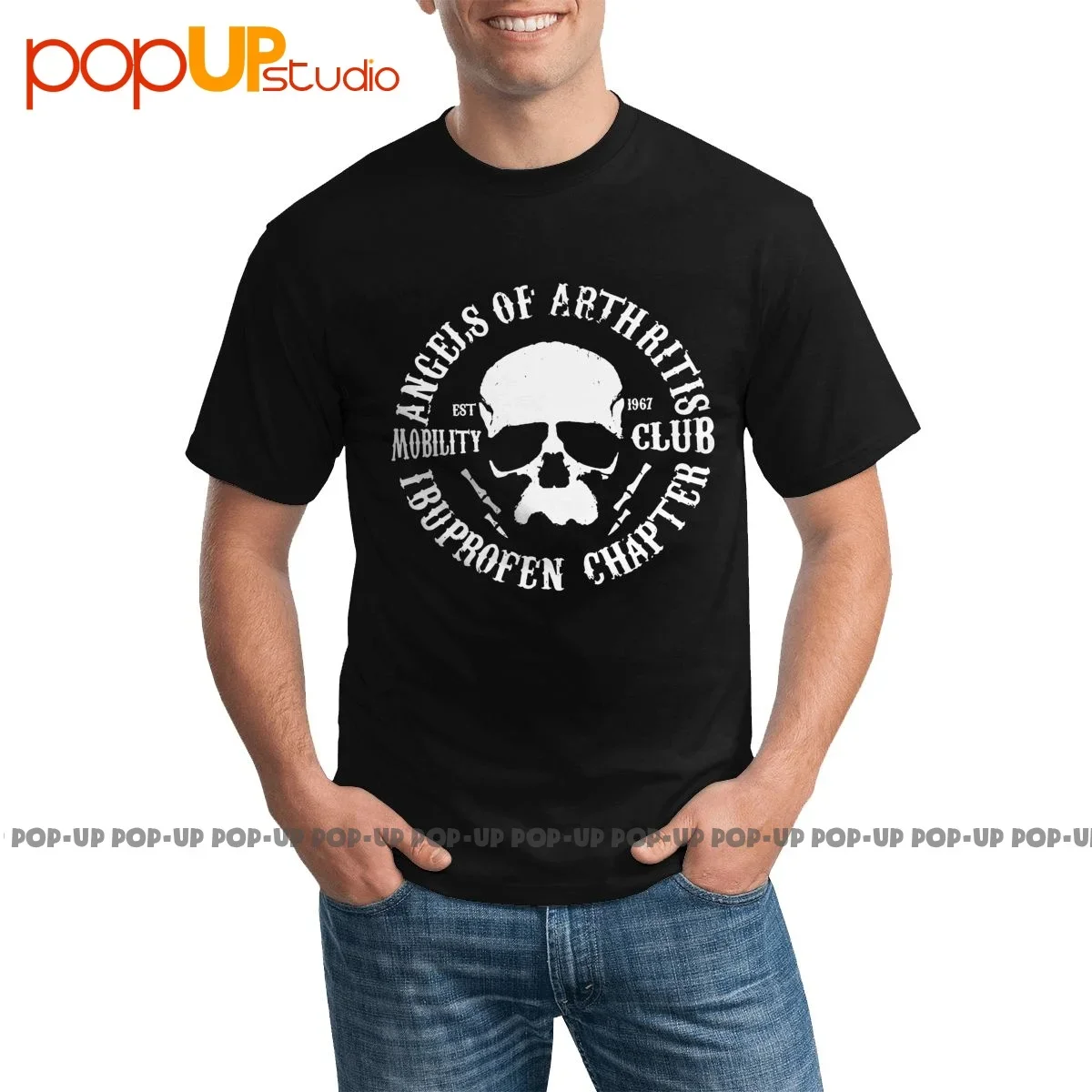 Top Arthritis Chapter Grandad Biker Motorcycle T-shirt Unique Classic Hot Deals Tee Shirt