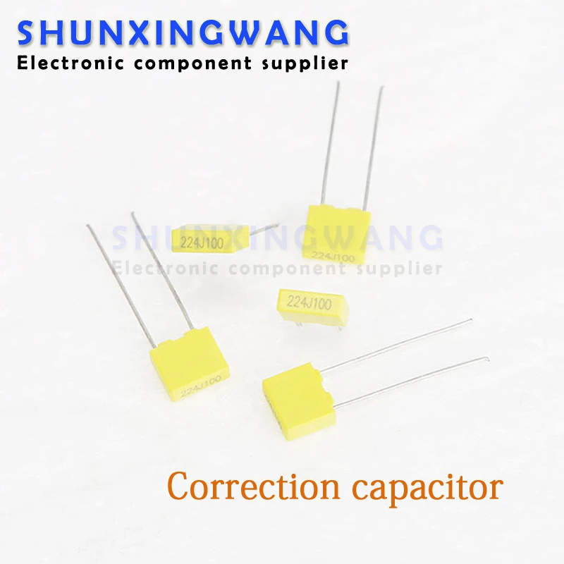 20pcs Polypropylene Safety Plastic Film 100V 1nF ~ 470nF 100nf 220nf 10nf 47nf 22nf 1nf 0.47uf 0.1uf 330nf Correction capacitor