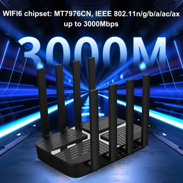 

Xiaomi Router AX3000 Mesh Wifi6 2.4G 5.0 GHz Full Gigabit 5G WiFi Repeater 4 Antennas Network Exp to 1200Mbps 5g Modem 5g Router