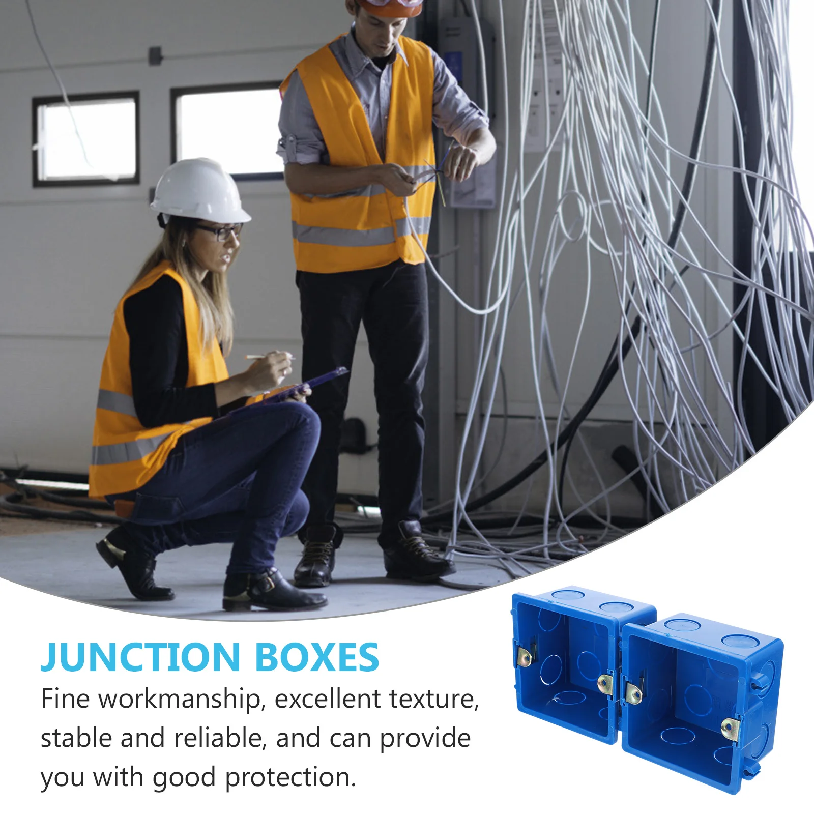 

4Pcs Waterproof Junction Boxes Durable PVC Electrical Cable Protective Container Wire Connection Box Outdoor Power Wire