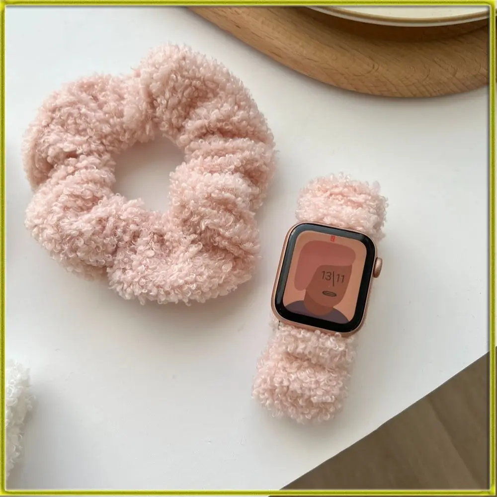 

Новый ремешок для часов Apple Watch iwatch 1/2/3/4/5/6/7, плюшевый осенне-зимний ремешок для iwatch 7, для Apple Watch