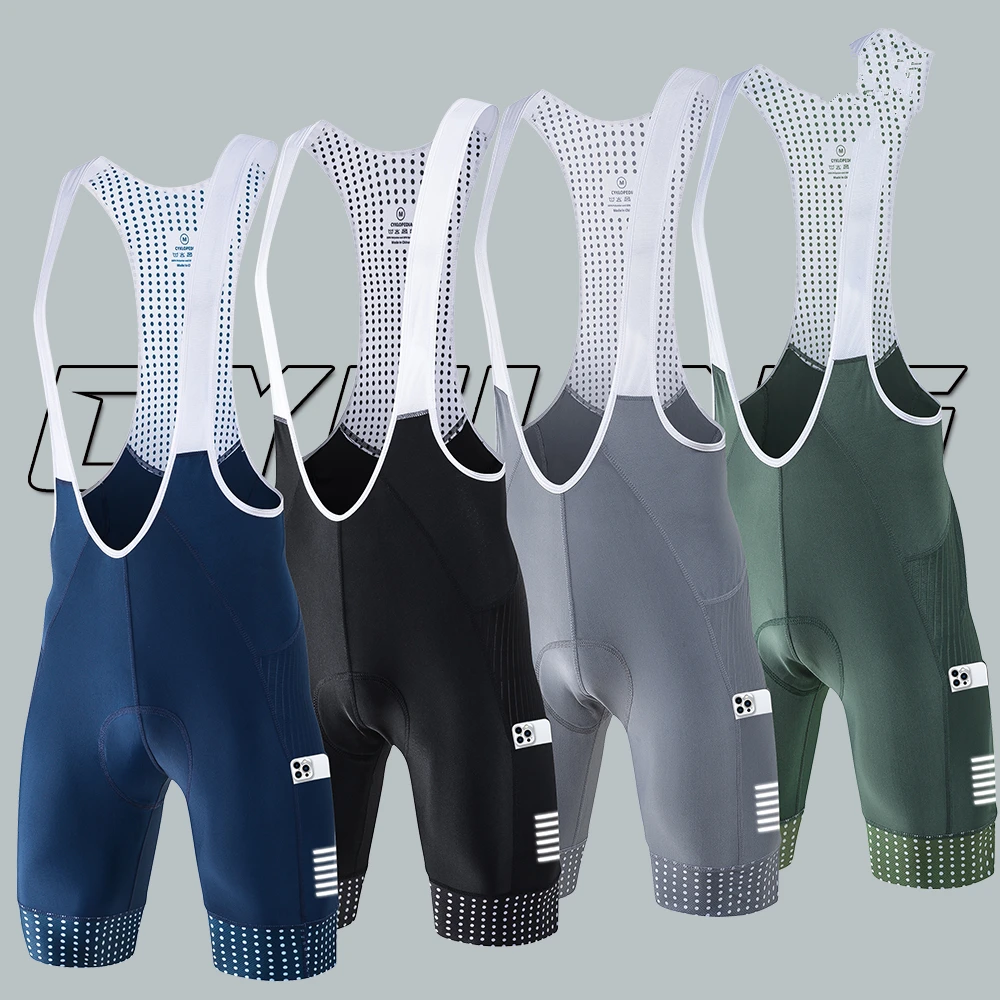 

Men Cycling Bib Shorts 3D Chamois Padded Quick Dry Breathable Road Bike Shorts for Racing Training Outdoor