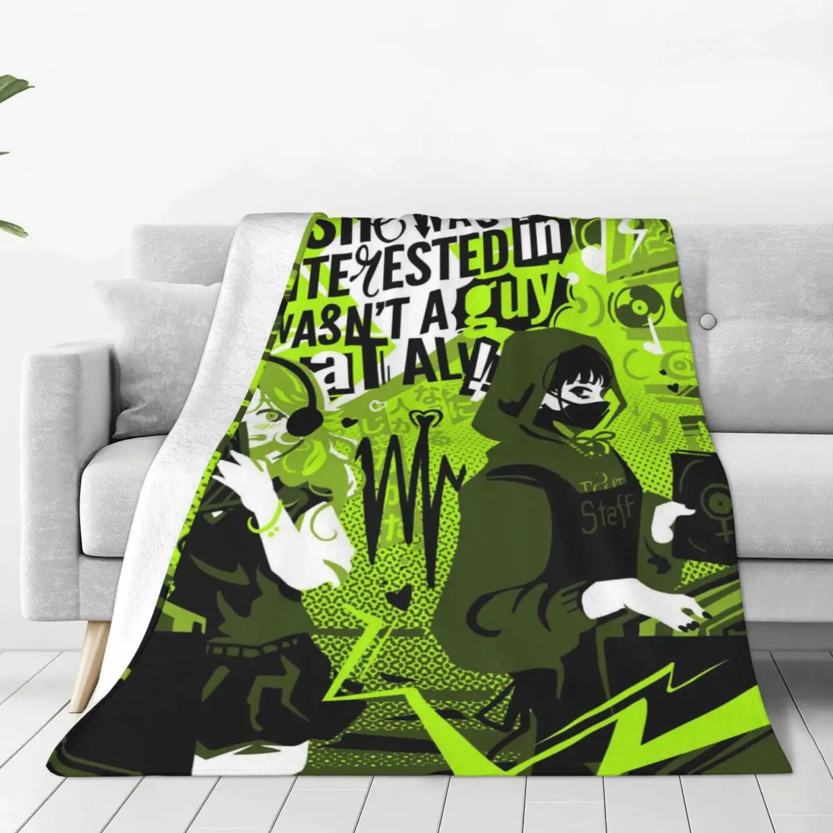 Custom The Guy She Was Interested In Wasn't A Guy At All Skicomfort Blankets Warm Flannel Throw Blanket for Office Bedspreads