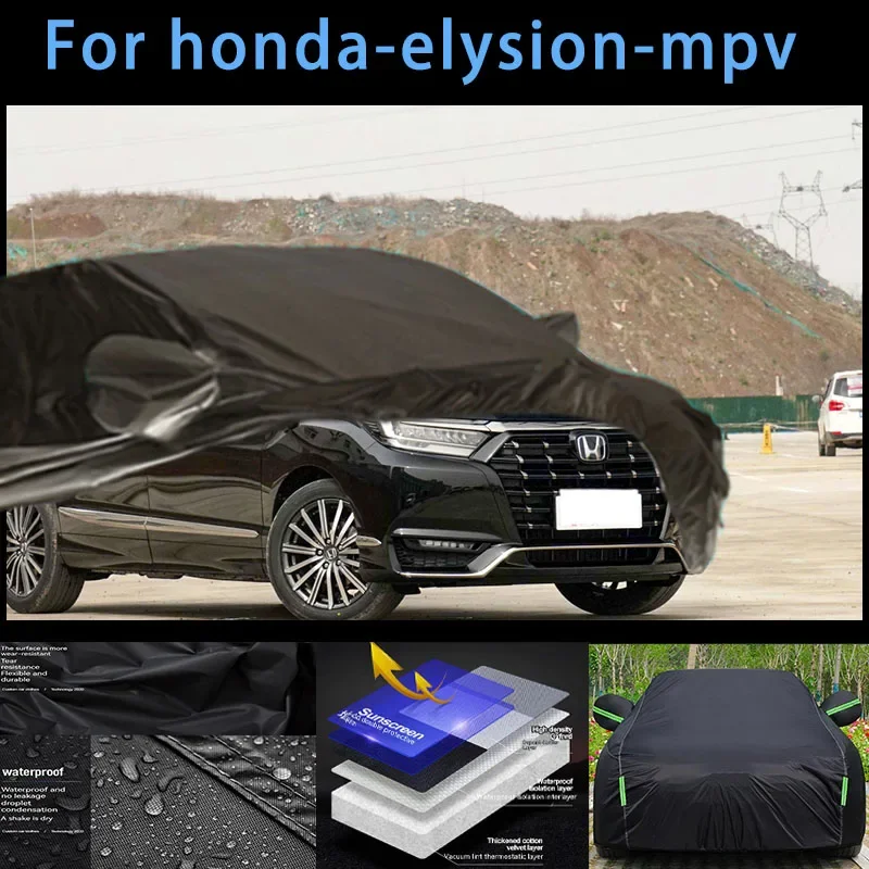 For honda-elysion-mpv Outdoor Protection Full Car Covers Snow Cover Sunshade Waterproof Dustproof Exterior Car accessories