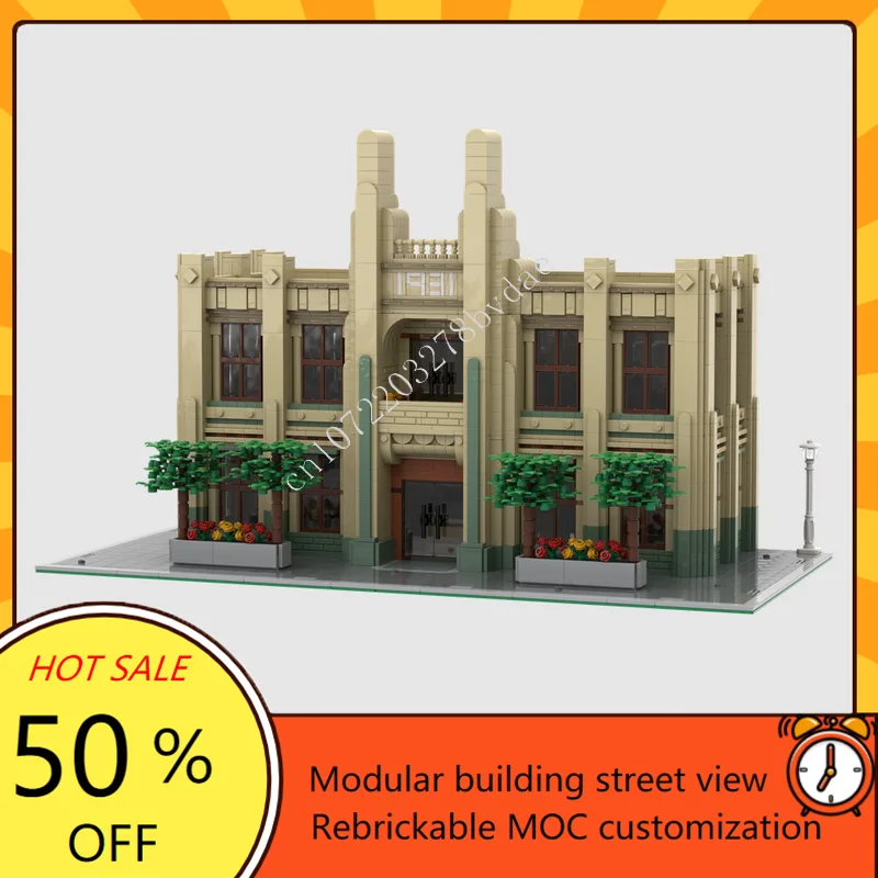 4355 pçs cidade vezes edifício modular moc criativo vista de rua modelo blocos de construção arquitetura diy educação montagem brinquedos presente