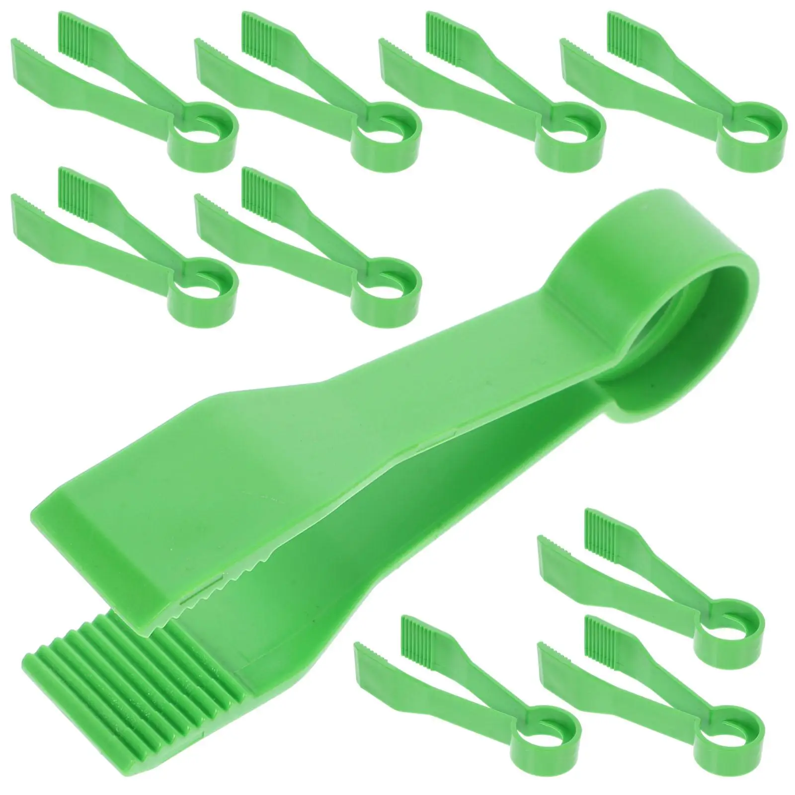 

10 Pcs Green Kids Tweezers Insect Tongs Outdoor Tools Plastic Collecting Forceps Sensory Toys Beads School Supplies