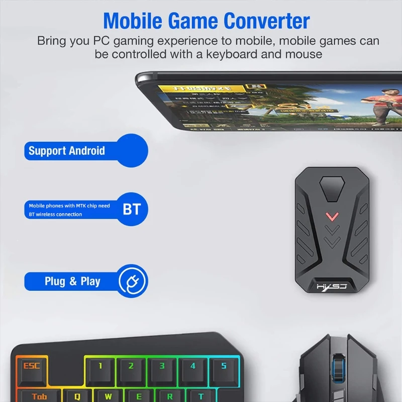 Mobile Controller Gaming Keyboard Mouse P8 Converter Mobile Controller Gamepad