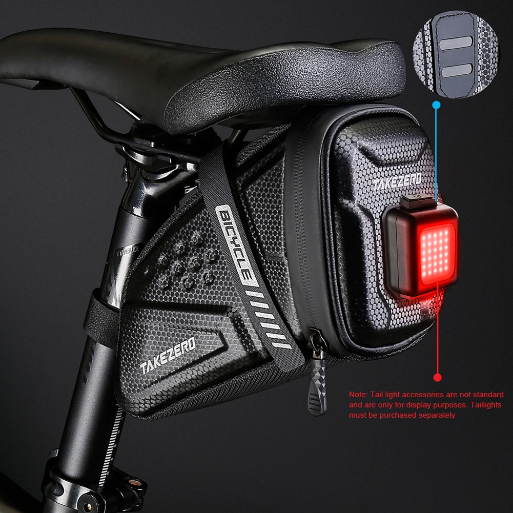 

1/2PC Bicycle Saddle Bag Shockproof Bike Saddle Bag For EVA Hard Shell Refletive Large Capatity 1L/2.5L MTB Bike Bag Accessories