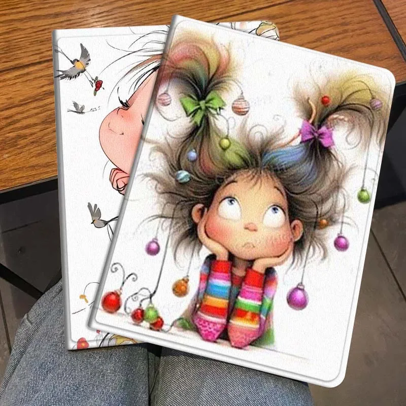 

Art Design Color Girl Book Gift For Honor Pad 8 V8 9 GT MagicPad 13 3 2 Tab MatePad Pro Air 12 X 12.6 Foldable Tablet Case