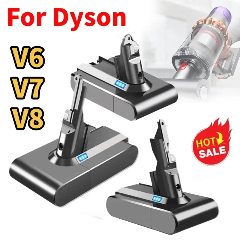

8000 мАч для Dyson V6 V7 V8 V10, аккумуляторная батарея SV10 SV11 SV12 SV09, аккумулятор для пылесоса DC58 для аккумулятора Sony