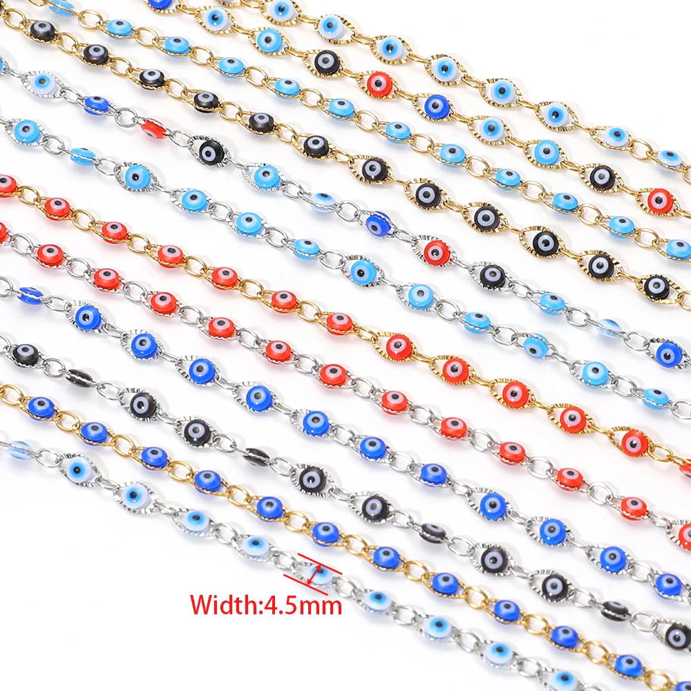 1 Meter Stainless Steel Bohemi - đánh giá và giá Evil Eye Bracelet