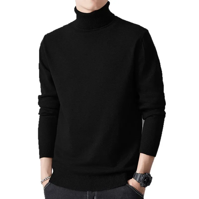

Taobao Popular Turtleneck Sweater Men's Knitted Sweater New Casual Commuter Bottoming Shirt Inner Top Warm Thread