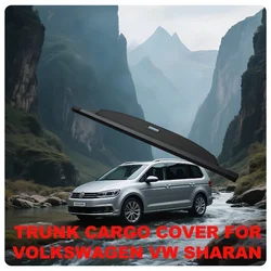 Trunk Cargo Cover For Volkswagen VW Sharan 2012-2021 Security Shield Rear Luggage Curtain Partition Privacy Car Accessories
