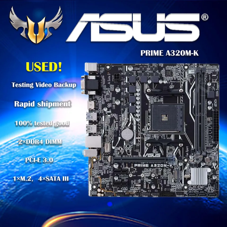Asus Prime A320m K Ryzen 1600 Best Motherboard Asus Prime A320M-K