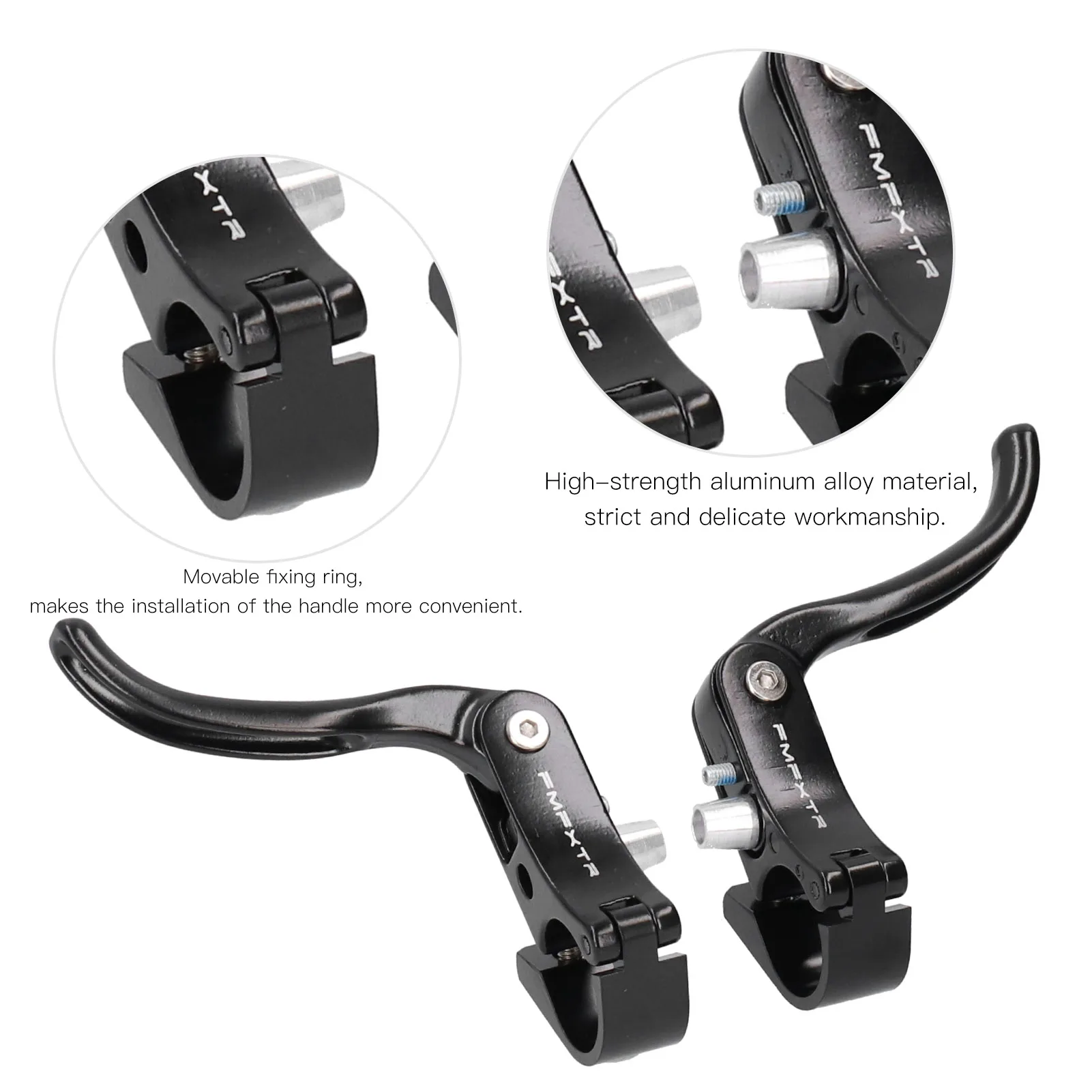 Brake Handle Brake Handlebar Pair of Brake Handle Lever Aluminum Alloy Universal Parts for Bike Road Bicycle Cycling Brake Lever