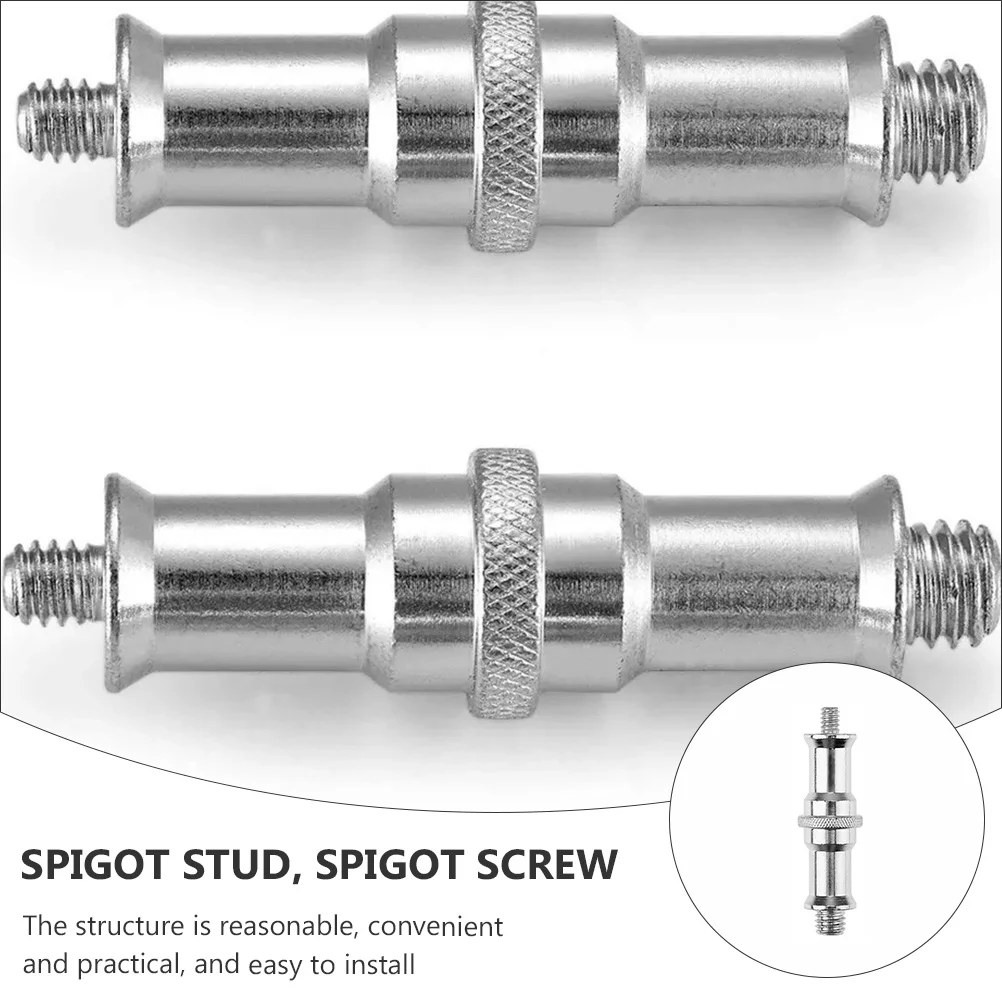 

3pcs 1/4 To 3/8 Spigot Screw Adapter For Tripod Monopod Light Stand Cold Shoe Mount Hot Shoe Converter Threaded Adapter