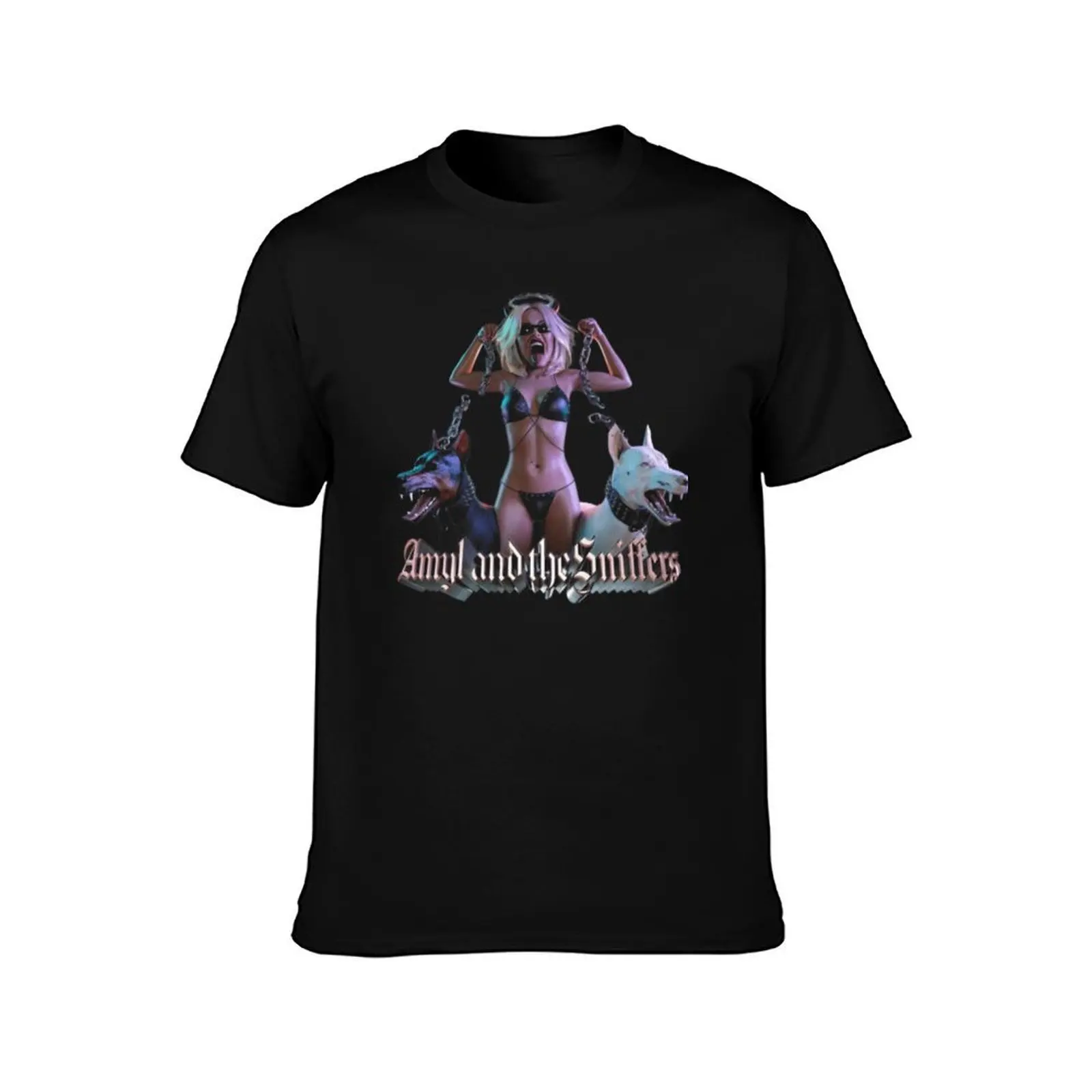 Amyl and the Sniffers T-Shirt, Summer Casual Cotton Tee, Oversized Streetwear Tops, Vintage Graphic Print, Unisex Men Women