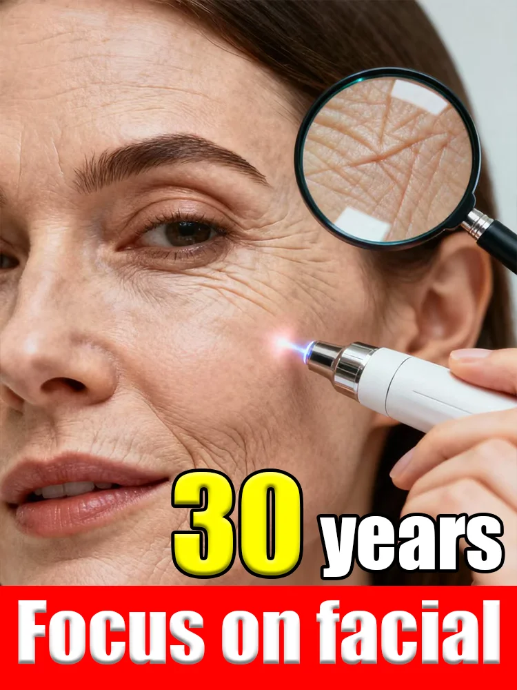 Facial cleansing and hydrating blue light pen