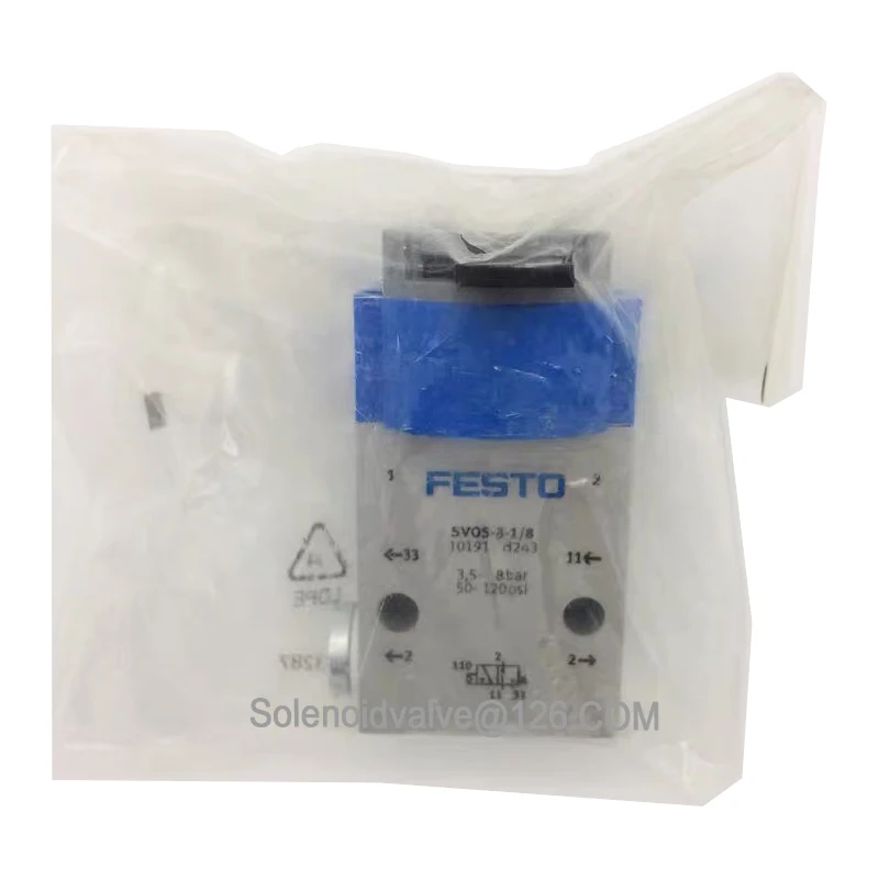 FESTO SV/O-3-PK-3X2 184135 SV-3-M5 6817 SV-5-M5-B 11914 SVOS-3-1/8 10191 SVS-3-1/8 10190 SVS-4-1/8 10192