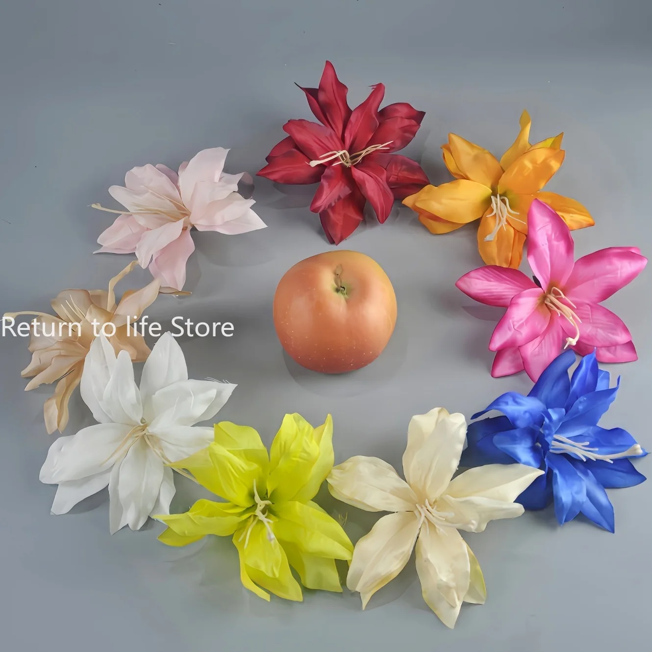 Искусственный-шелк-цветы-лилии-12-см-аксессуары-для-волос-ручной-работы-венок-ремесленный-декор-цветочная-композиция