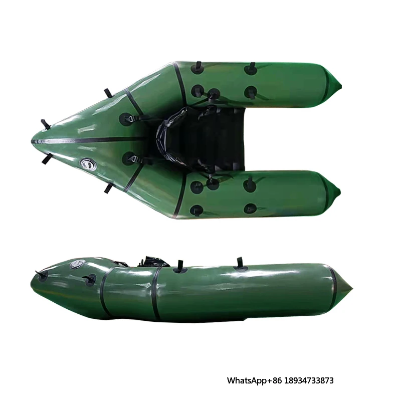 Надувная рыбацкая лодка из ТПУ, понтон, речные лодки, сверхлегкие