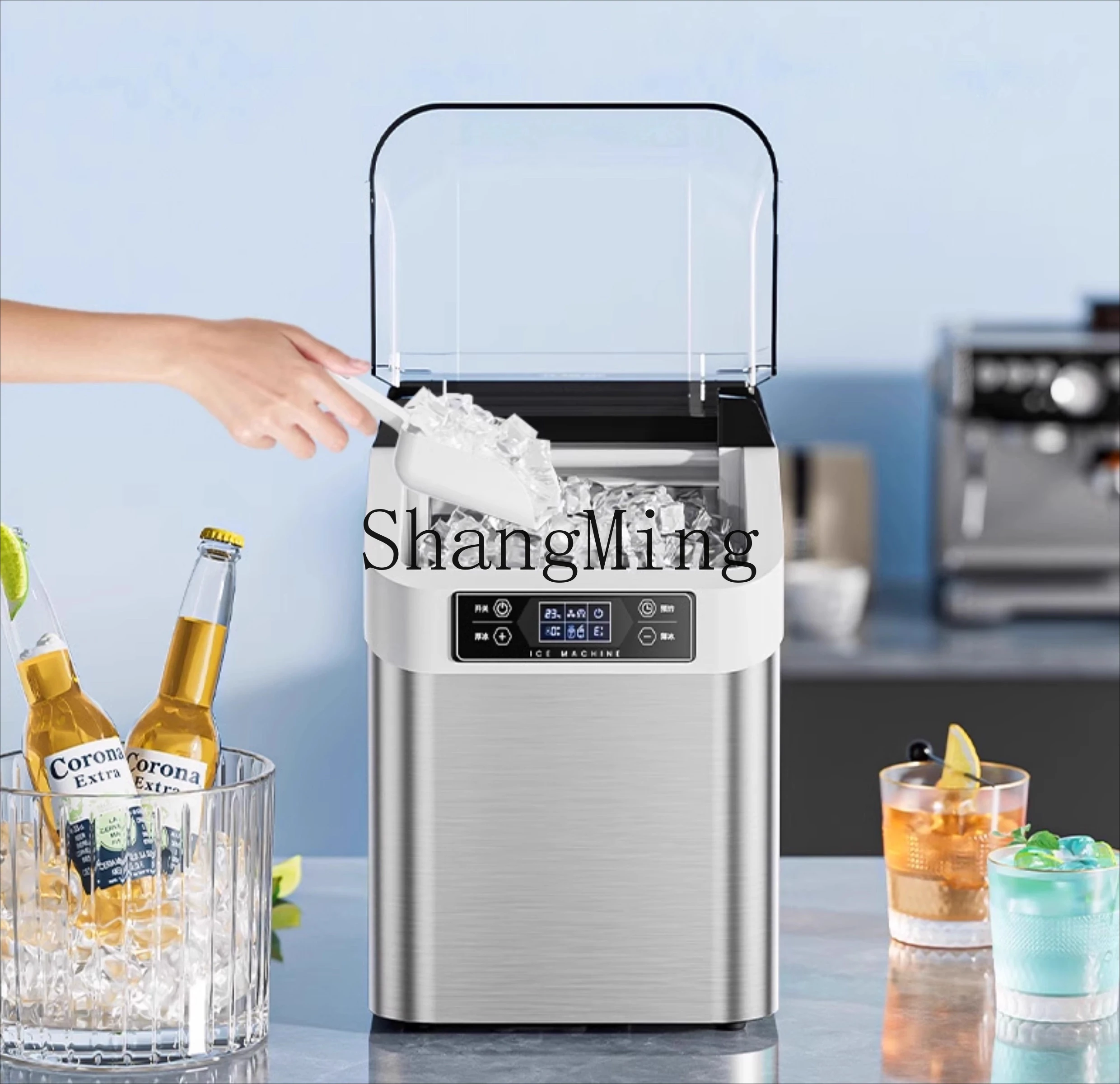 ZYY бытовой небольшой коммерческий настольный квадратный ледяной чайный магазин с молоком чайная комната киоск машина для кубиков льда