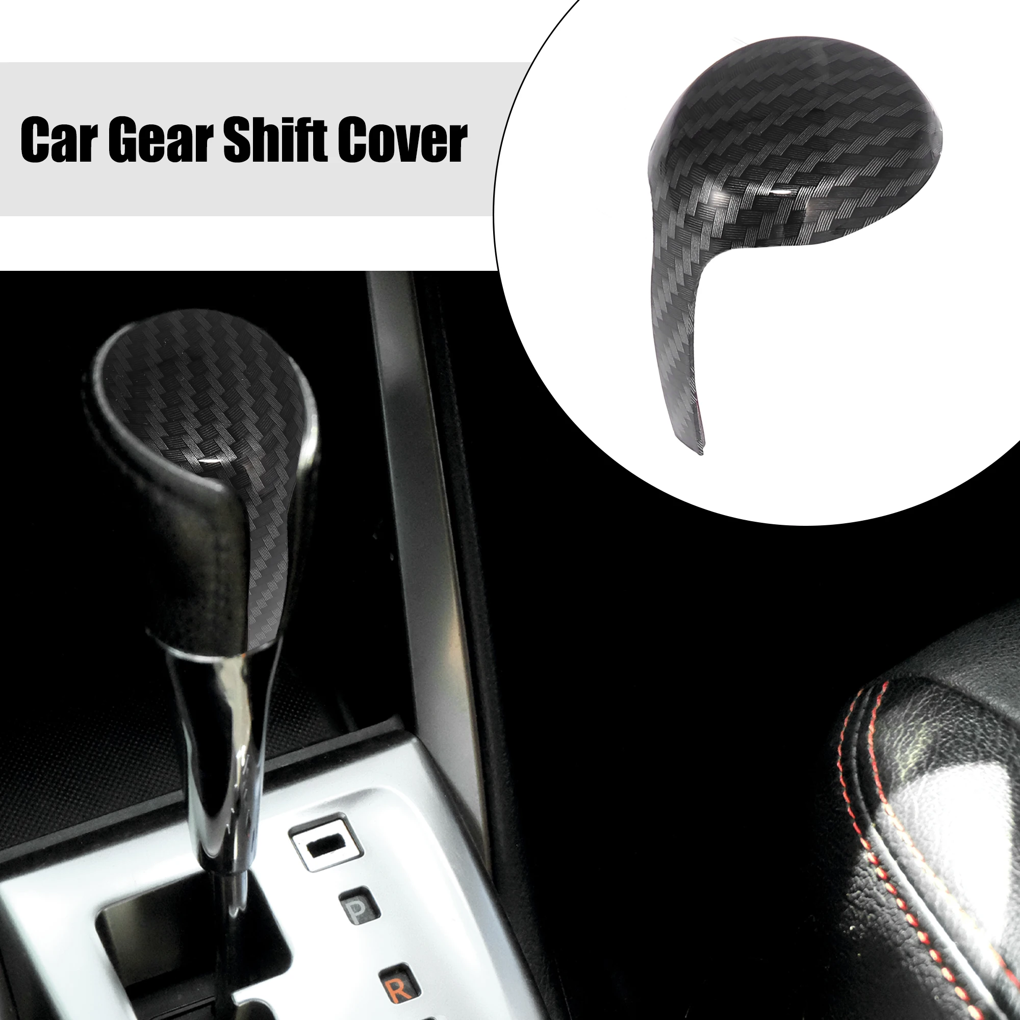 

UXCELL Car Console Gear Shift Cover Carbon Fiber Pattern for Toyota RAV4 2013-2019