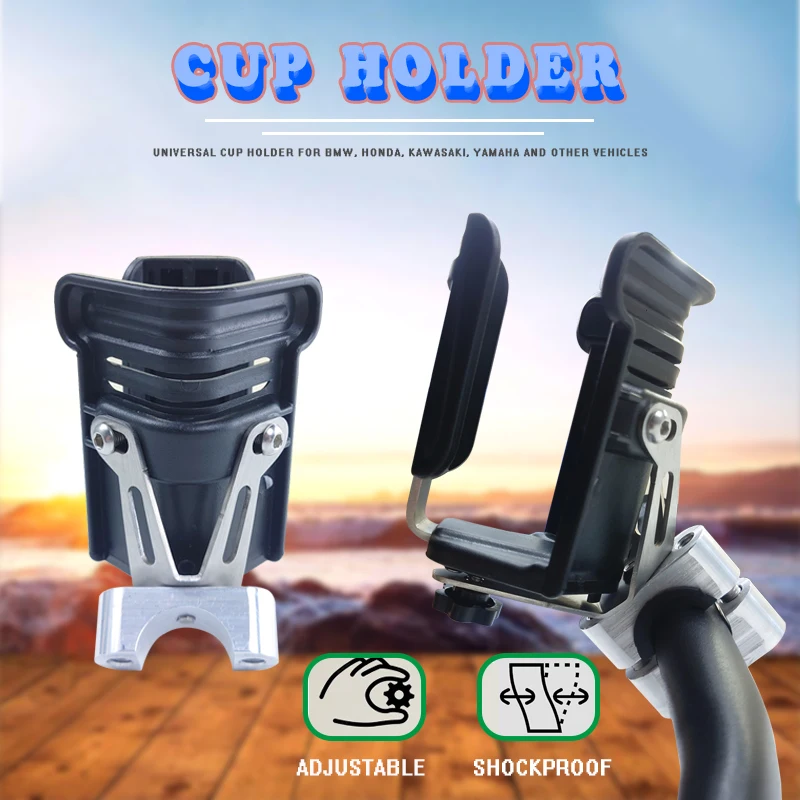 

Motorcycle Universal Drink Holder Bike Water Cup Bottle Holder Stable Motorcycle Bike Modification Decoration Accessories