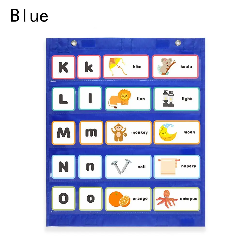 

5+2 Double-Sided Preschool Class Schedule Learning Resources Pocket Chart Teaching Aids