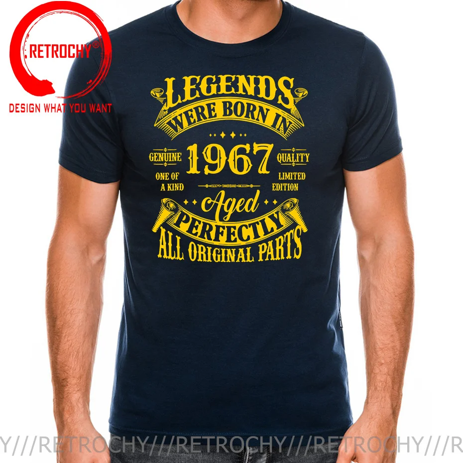 53 Years Old Vintage Classic Car 1967 53th Birthday T-Shirt Legends Born In 1967 53-Year-Old Sayings Quote Graphic Tee Tops Gift