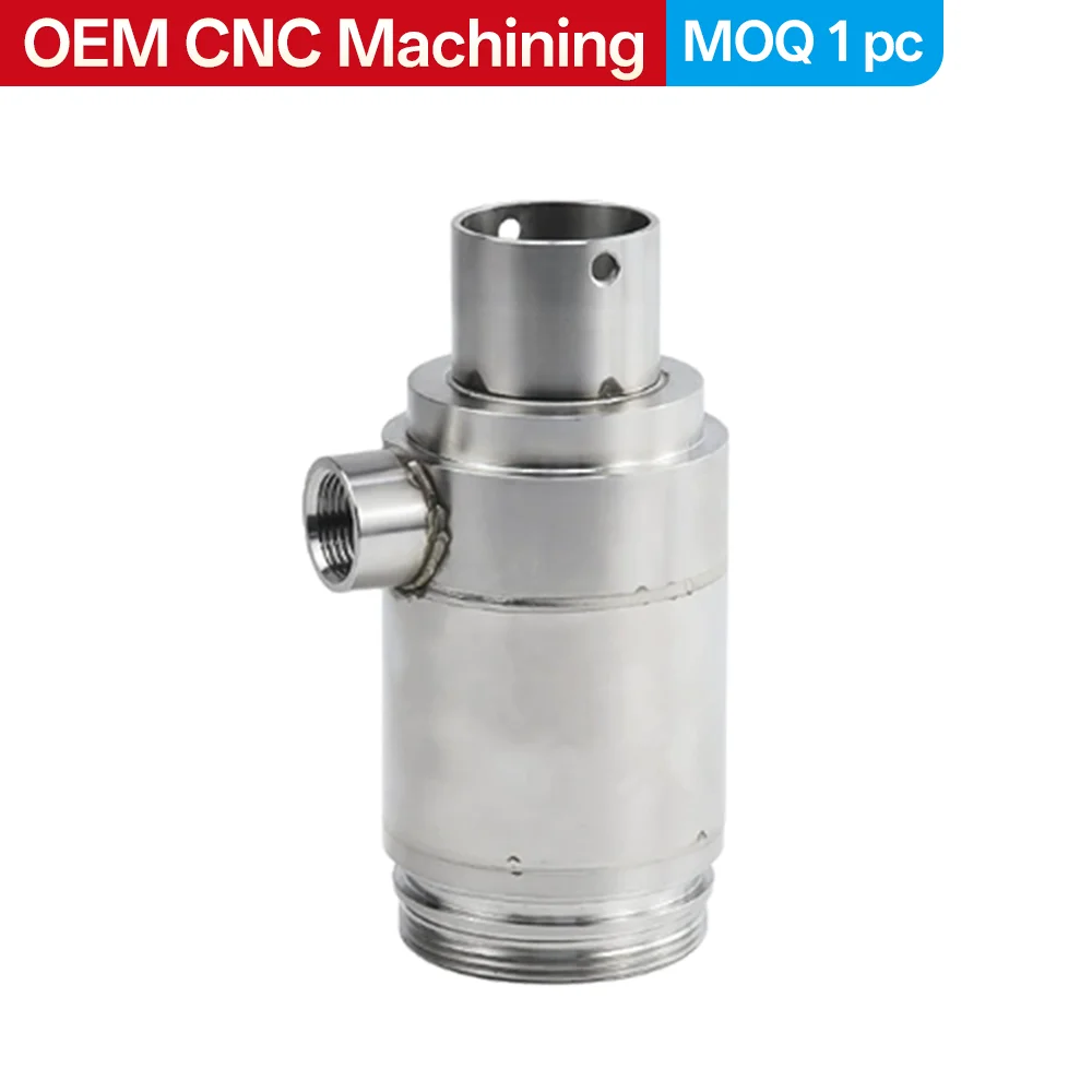 Custom CNC Turning Components Service Non‑standard Custom‑shaped Pipe Fittings Automatic Lathe Machining Parts welding