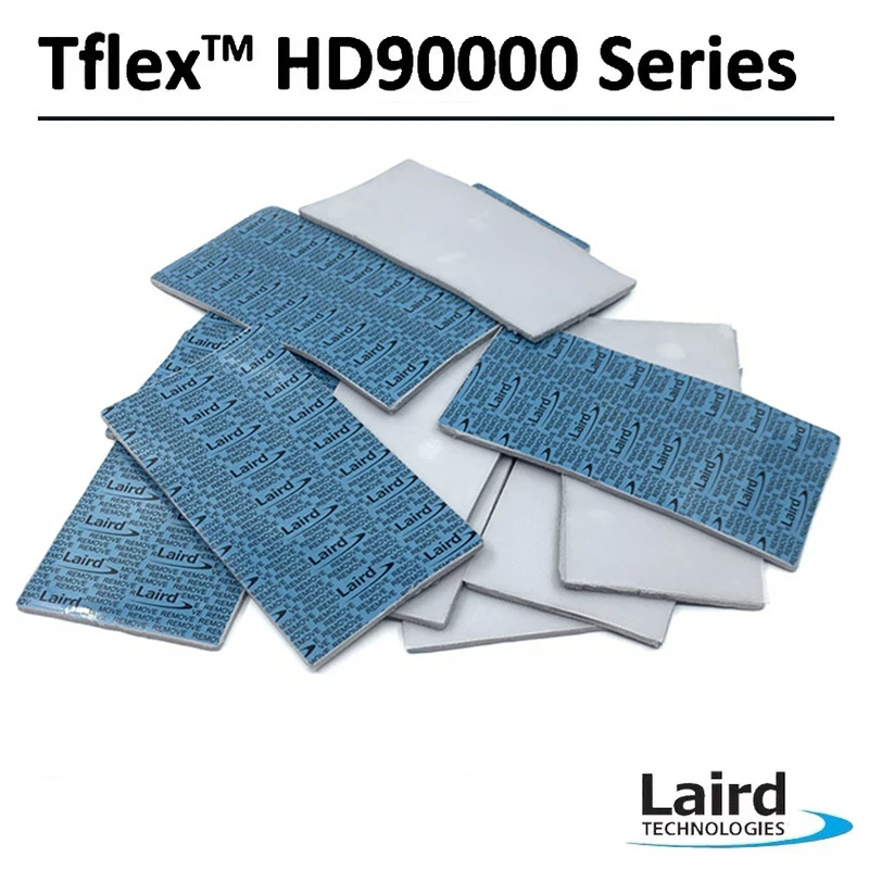 Laird Tflex 열 전도성 실리콘 개스킷, HD90000, M2 SSD RTX 3000 3080 3090 GPU 메모리, 7.5W/mK, 40*80mm, 100*100mm