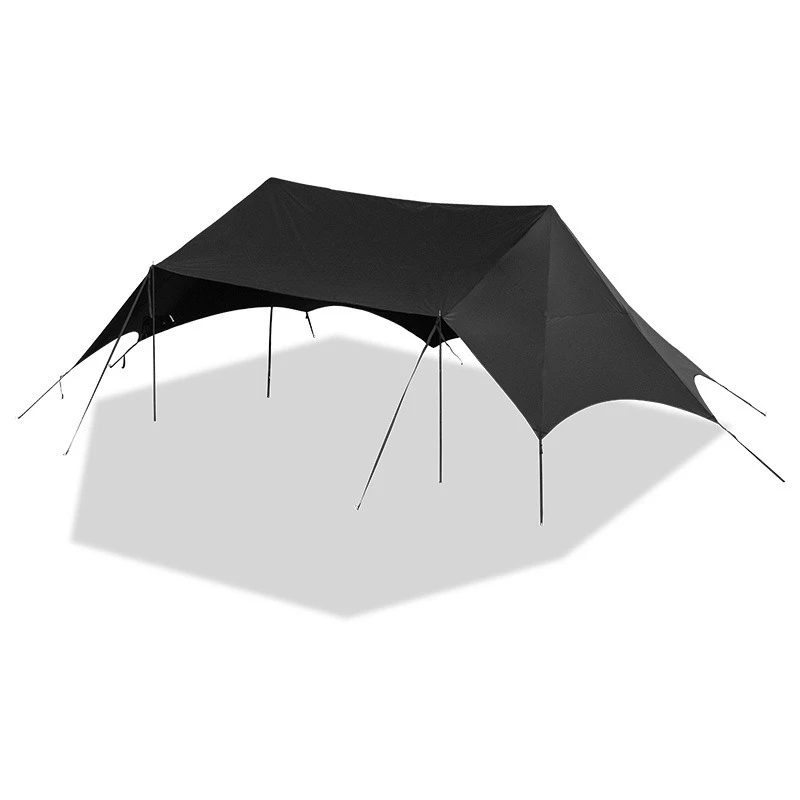 Outdoor canopy tent awning camp with double peaks rain and sun protection