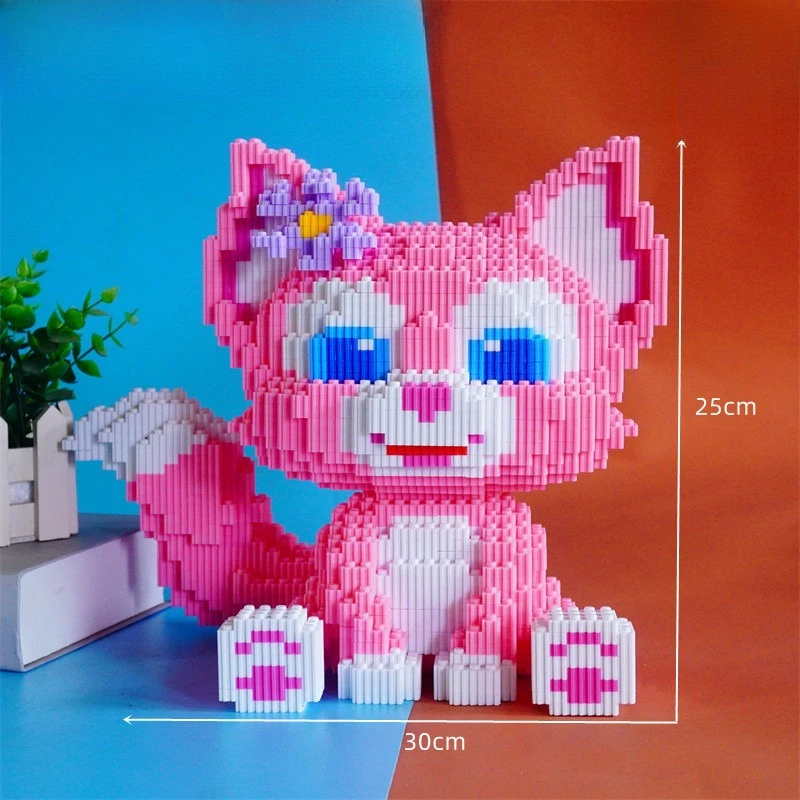 

Новинка 2025 года, хит продаж, сборка мелких частиц, строительные блоки, креативные мультяшные милые строительные блоки серии Lingna Belle Xingdailu