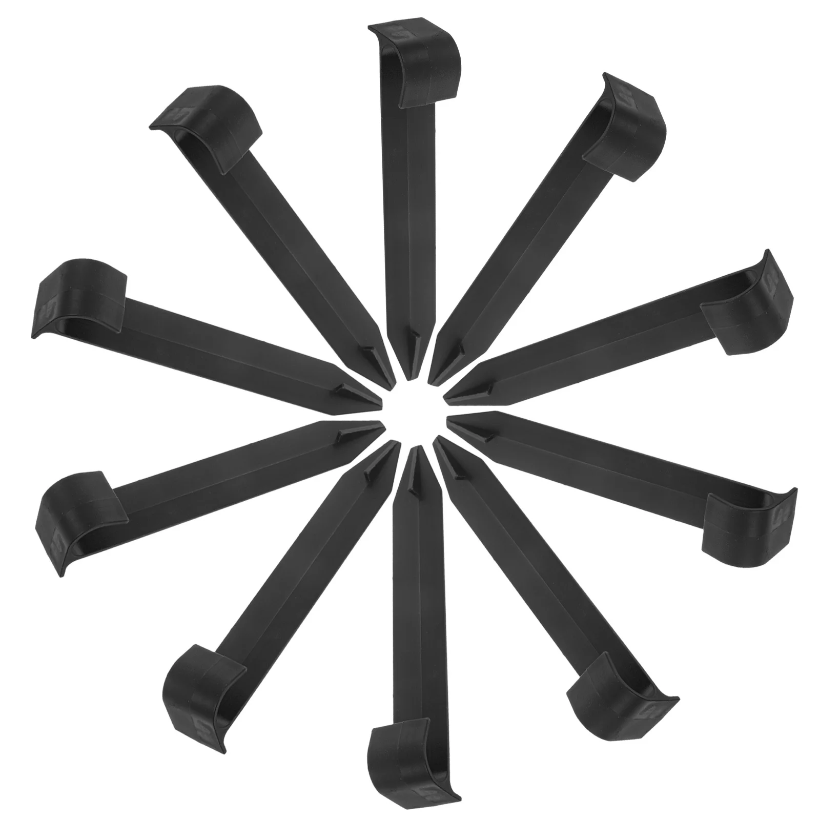 10 قطعة مثبت الحديقة على شكل حرف L حصة النبات دعم القطب بالتنقيط الري حامل الأرض إدراج قابلة لإعادة الاستخدام مادة Pp حديقة