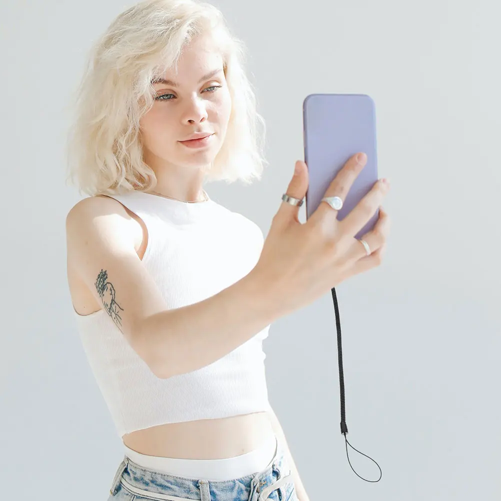 

10Pcs Stylus Pen Lanyard Retractable Anti Lost Rope Spring Cord Pen Leash Hanging Lanyard Strap for Phone and Tablet Use