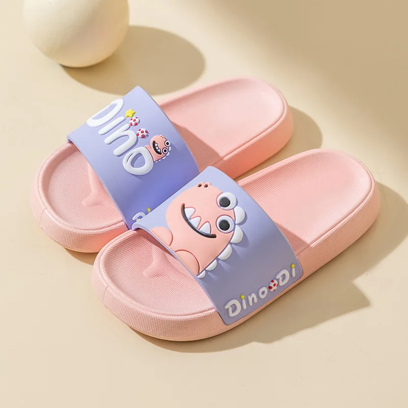 1pcs Children\'s Slippers Summer Simple Fashion Cartoon Boys and Girls Indoor Home Non-slip Children Wear Large Children Slippers