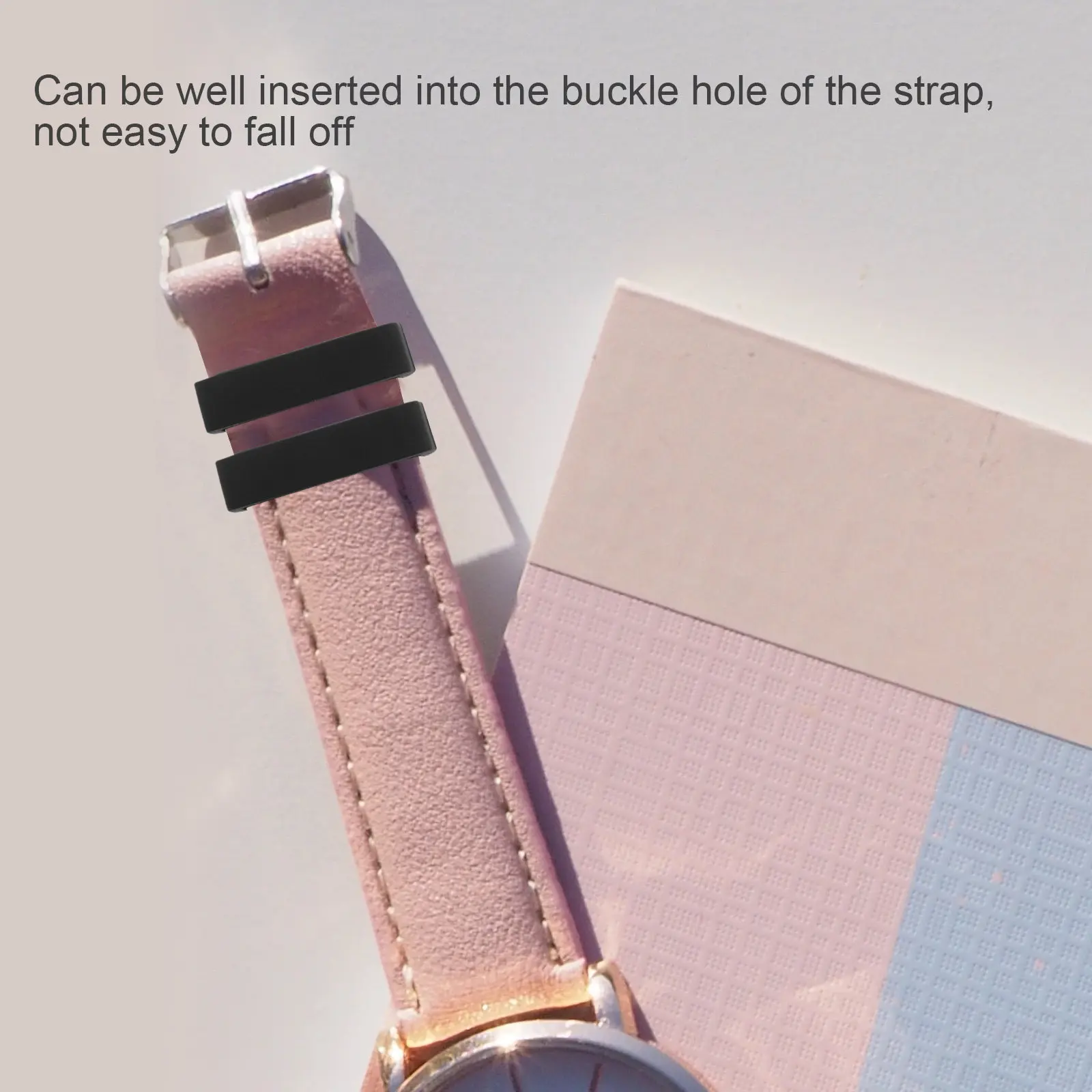 

4Pcs Silicone Watch Strap Loops Replacement Durable Soft Bands Holder Compatible 5x 26mm Watchband Keeper