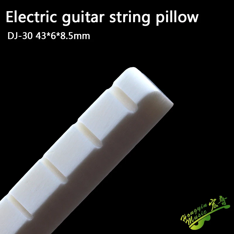 Echter geschlitzter Knochensattel für E-Gitarre, oberes Saitenkissen (unterer flacher Sattel 42/43*3,4*6) HUATOOL – Detail 7