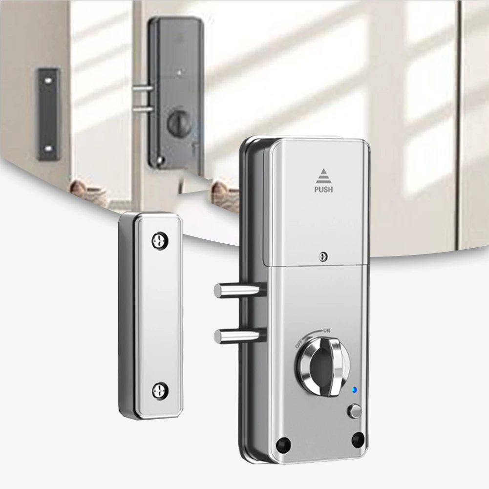 Imagem -03 - Invisible Wood Door Lock App ou Card Unlock Melhoria Home Hardware