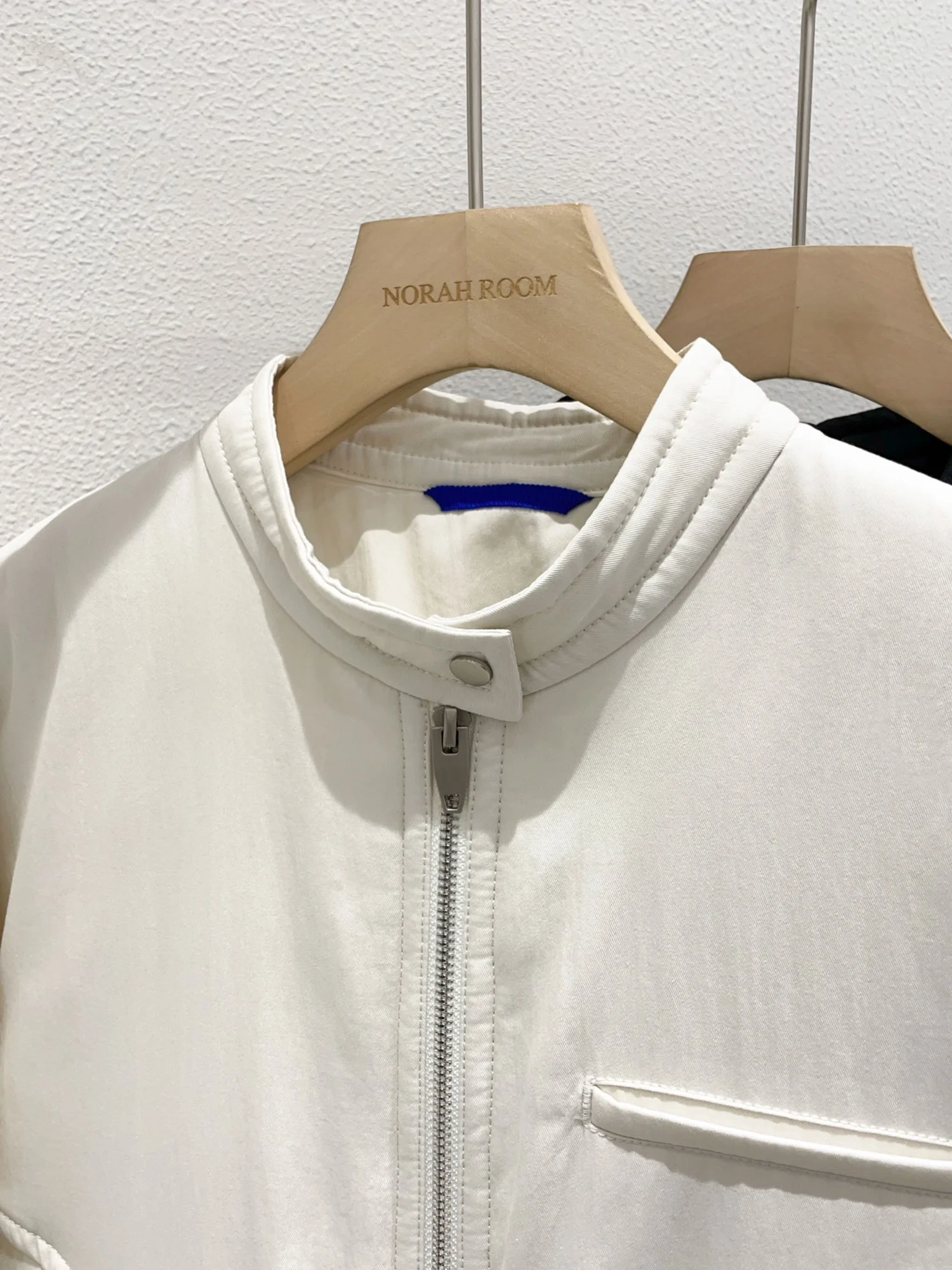 本物の Noxiao La 春 2025 新作 Sle KP スタンドカラー ハリントン ジャエット コットン アウター 韓国 Sle ストレート カット