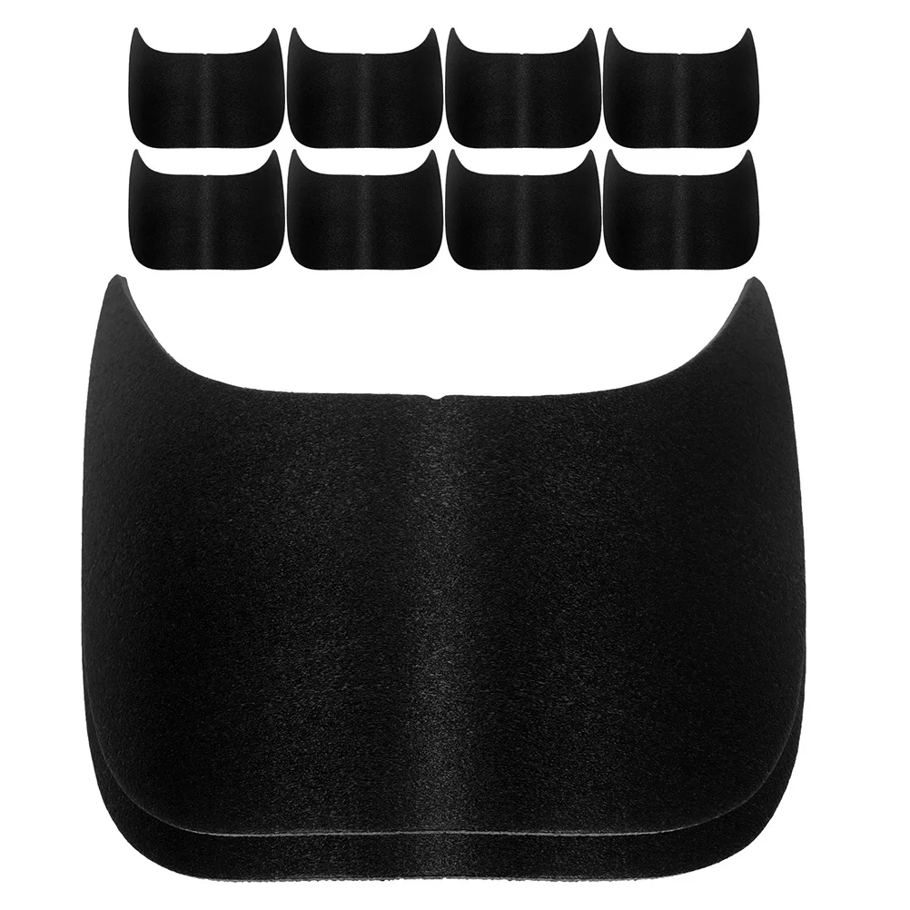 

30Pcs Baseball Cap Visor Inserts Pe Shaper Liner Classic Black Unisex Wide Hat Brim Support Outdoor Activity Protection