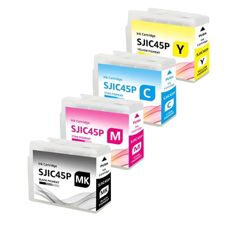 1~12pcs SJIC45P SJIC45 45P ink Cartridge Compatible  for EPSON CW-C4040 Printer ColorWorks C4040 Color Label Printer Pigment ink