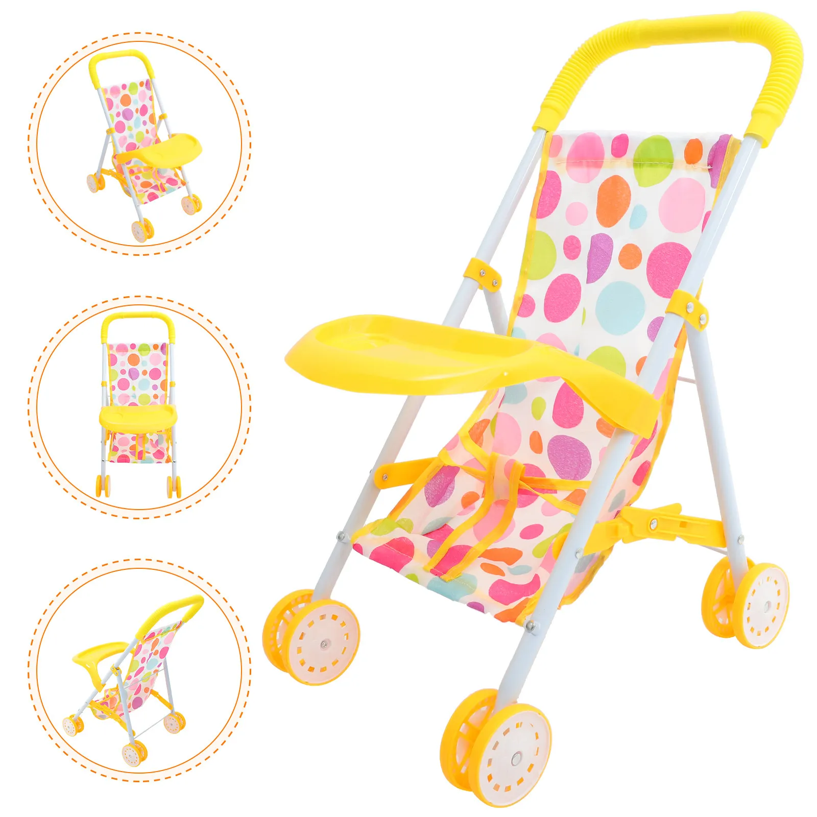 realistic-baby-stroller-compact-lightweight-large-storage-play-pretend-game-house-accessories-for-kids-baby-stroller