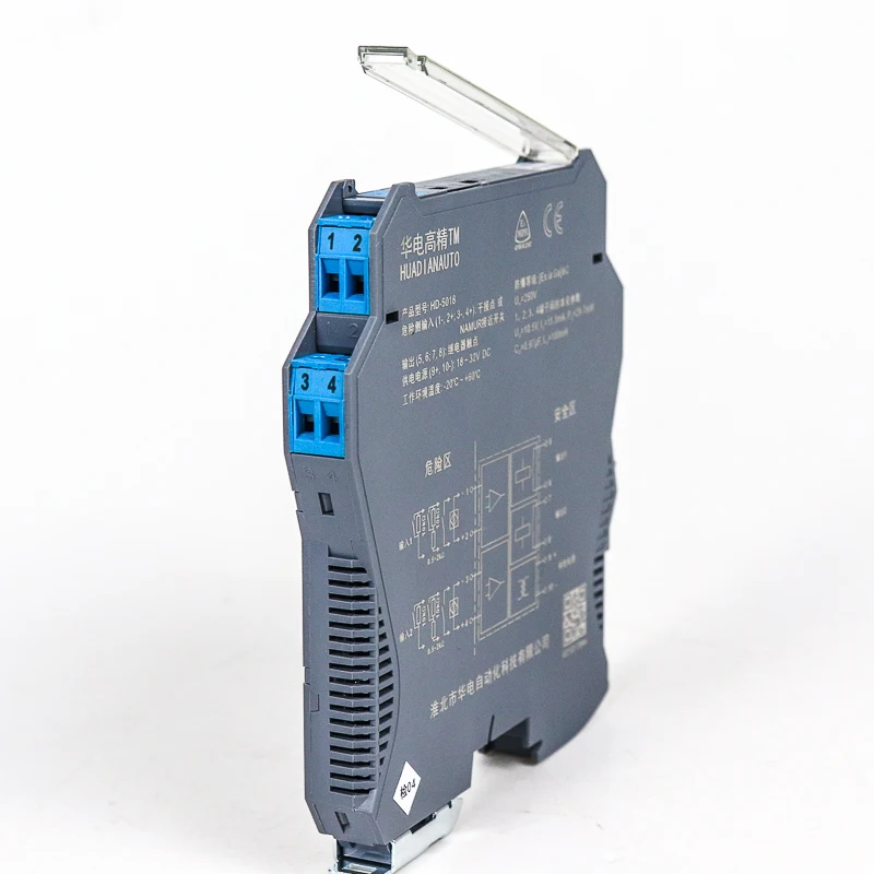 Original 1 in 2 Out 4-20mA Mini Safety Isolation Analog signal Isolator 0-10V signal Converter DC Ac Isolated Safety Barrier