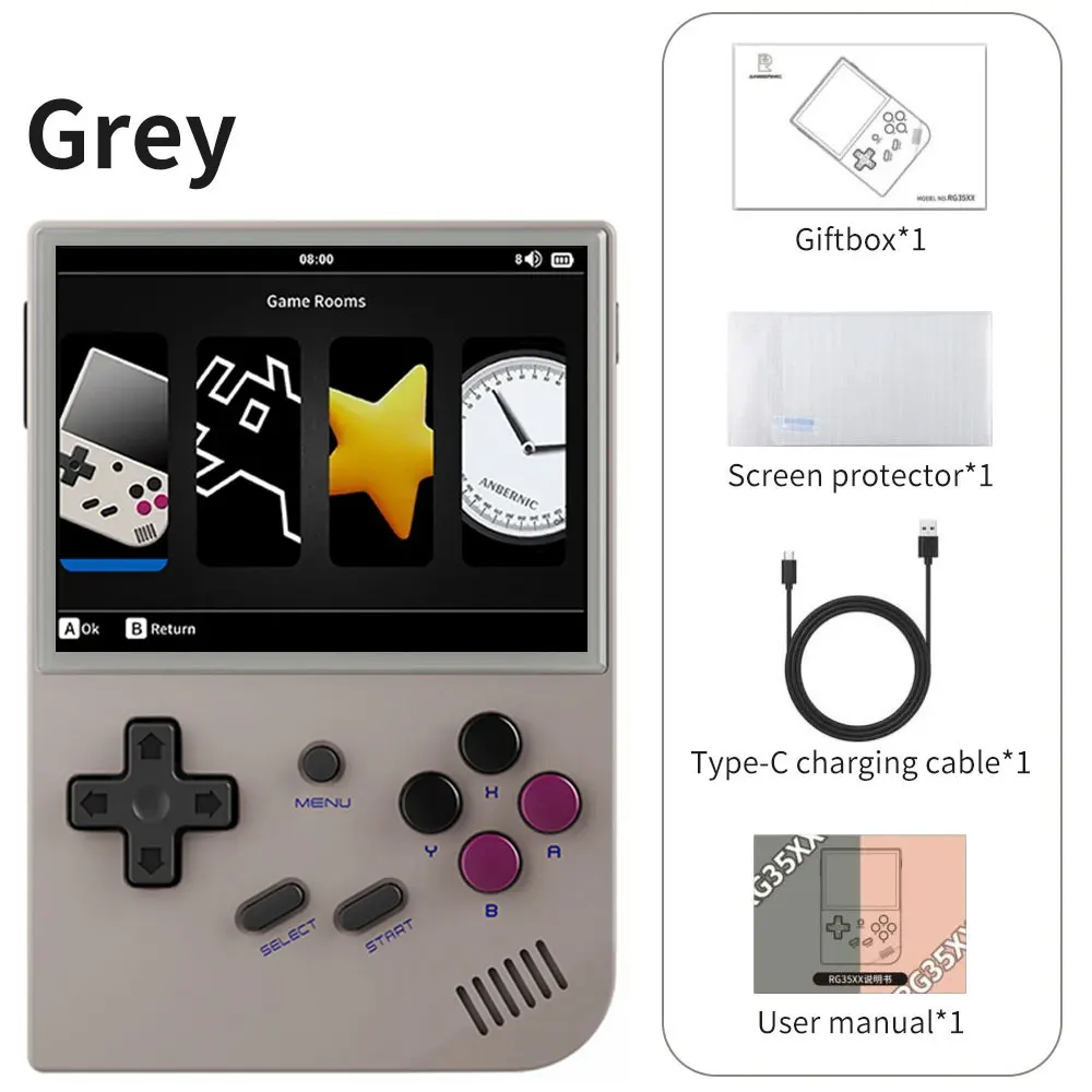 Anbernic RG35XX + H700 Retro Handheld Game Console 3.5'' IPS Screen HDM-I TV Output 2600mAh Linux Portable Pocket Video Player image 3